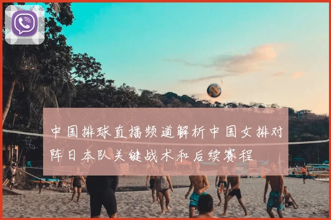 中国排球直播频道解析中国女排对阵日本队关键战术和后续赛程